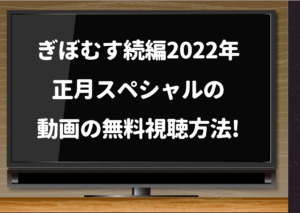 ぎぼむす続編22年の正月スペシャルの見逃し動画を無料で見れる配信サイトを紹介 Pandora Dailymotionも調査 ジャニーズcinema N Drama